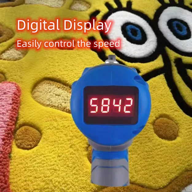 Tufting Gun for Hobbyists, Brushless Motor - Effortless & Powerful, Ultra-Quiet, Real-Time Speed Display, Built-in LED Light for Brighter Tufting Art Creations