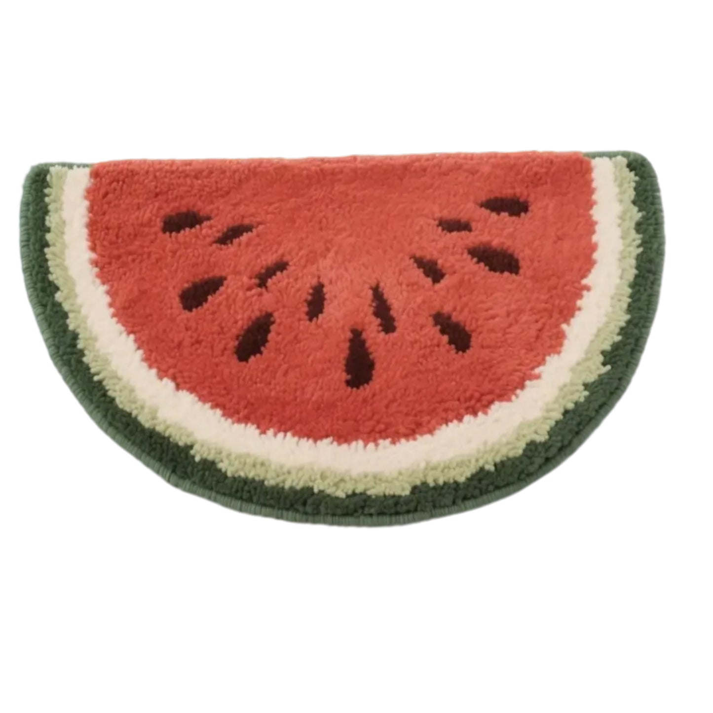 Foodie Alliance Watermelon Rug Set, Customizable Size 18x31 Inch (46x80cm), Summer-Ready Cooling Floor Mat with Modular Non-Slip Design, Multi-Functional Home Decor Convertible to Coaster/Cushion (Expandable with Accessories for Additional Sizes)