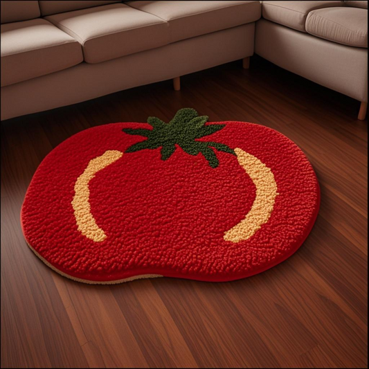 Foodie Alliance Pumpkin Rug Set, Customizable Size 18x23 Inches (46x58cm), Summer-Ready Cooling Floor Mat with Modular Non-Slip Design, Multi-Functional Home Decor Convertible to Coaster/Cushion (Expandable with Accessories for Additional Sizes)