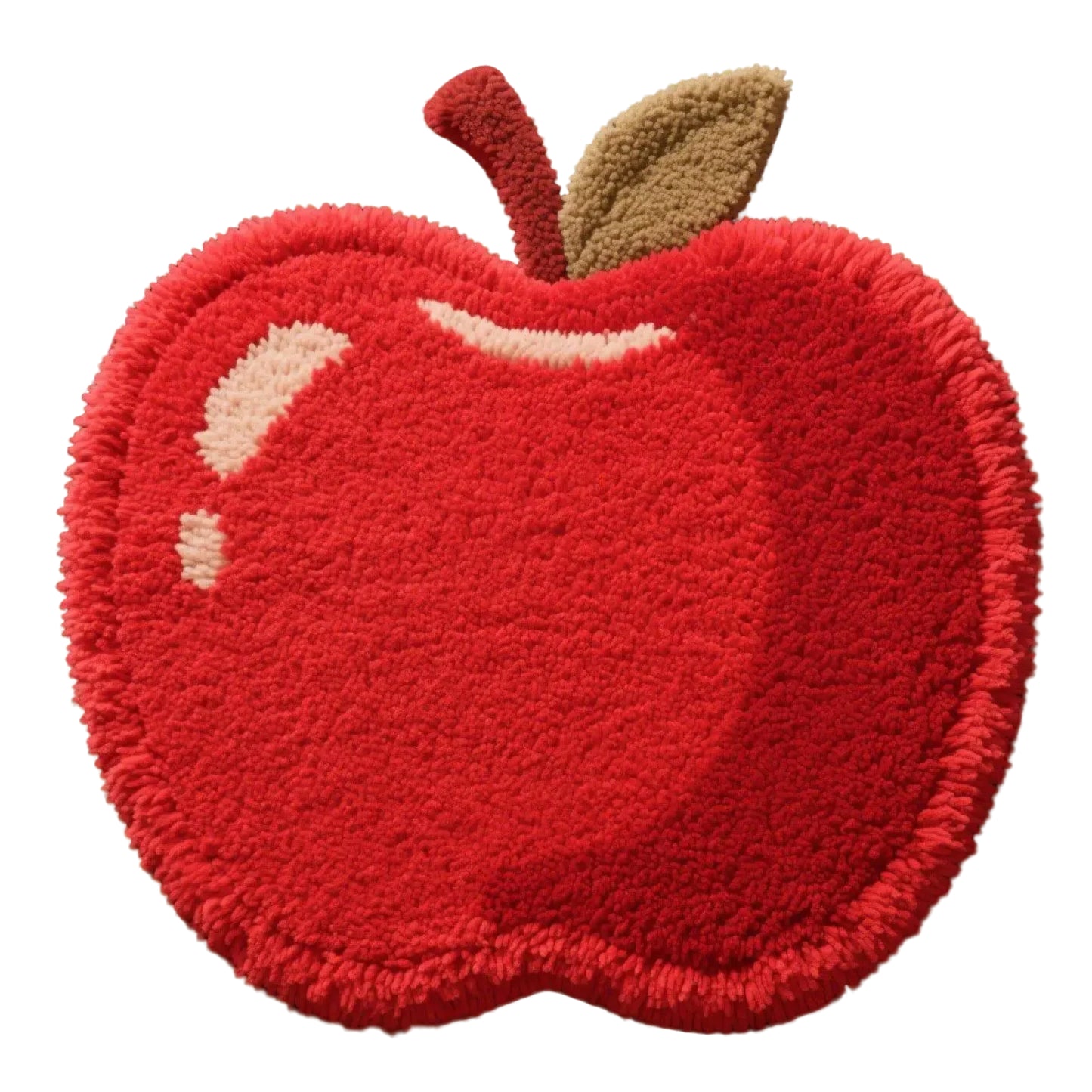 Foodie Alliance Juicy Apple Rug Set, Custom Size 19x19 inches (49x49cm) - Modular Non-Slip Floor Tiles for Vibrant Home Decor, Convertible to Coasters & Seat Cushions, Expandable with Extra Tiles (Fruit-Infused Freshness & Safe Design)