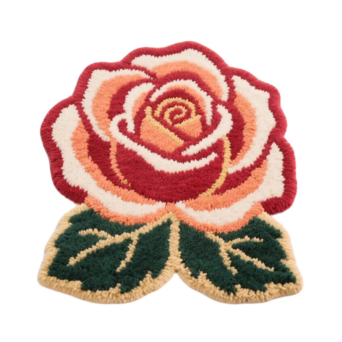 Nature Scenery Series Rug - Blooming Flowers, Custom Size 19x19 Inch (49x49cm) - Natural Home Decor, Modular Non-Slip Tiles with Complete DIY Kit & Step-by-Step Guide, Expandable Design for Customizable Layouts (Handmade Floor Mat)