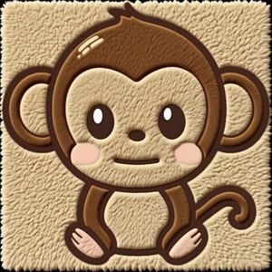 Create Your Jungle Vibes: 6-Pack(10*10cm) Monkey Tufting Kit – Fun, No-Stress DIY Craft for Cozy Homes