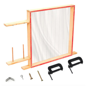 Tufting Frame for Rug Making, 31.5*31.5 inches Wooden Tufting Frame, Wooden Rug Making Tools Kit