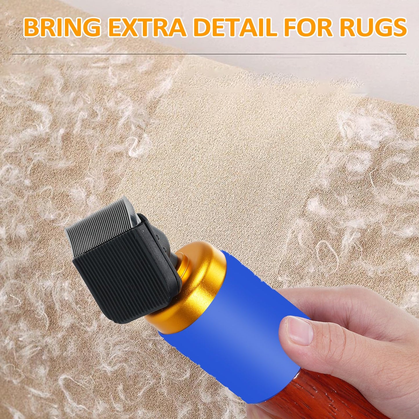 380W Professional Electric Carpet Trimmer with Shearing Guide & Stepless Speed Control – High-Power Rug Tufting Kit for DIY Handmade Rugs, Low Noise Design with Uniform Surface Finishing (110V/220V)