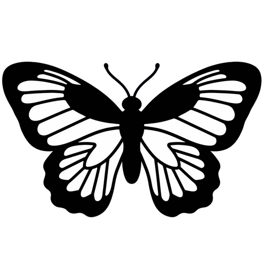 Beginner-Friendly Black & White Butterfly Rug DIY Kit | 29.5*18in (75x45cm) Handmade Weaving Floor Mat | Complete Materials & Step-by-Step Guide Included | All-in-One No-Fuss Craft Set for Unique Artistic Creations