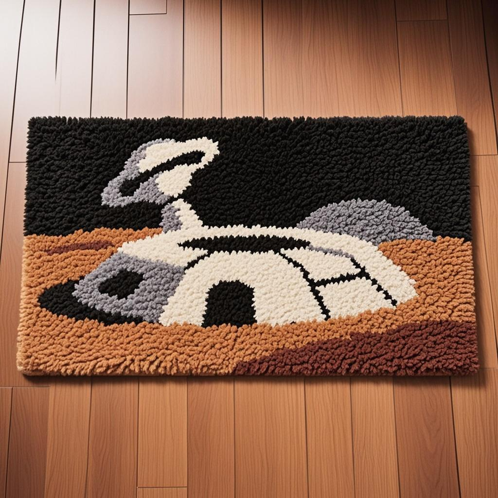 Alien Base Sci-Fi Rug Kit, Customizable Size 18x31 Inches (46x78cm), DIY Kids Room Decor for Children's Sci-Fi Theme Bedroom, Space Adventure Floor Mat with Adjustable Layout (Extra Accessories for Larger Sizes)