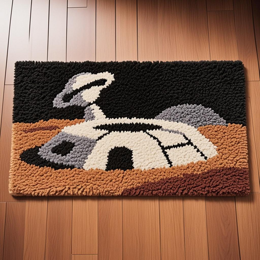 Alien Base Sci-Fi Rug Kit, Customizable Size 20x27 Inch (50x70cm), DIY Kids Room Decor for Children's Sci-Fi Theme Bedroom, Space Adventure Floor Mat with Adjustable Layout (Extra Accessories for Larger Sizes)