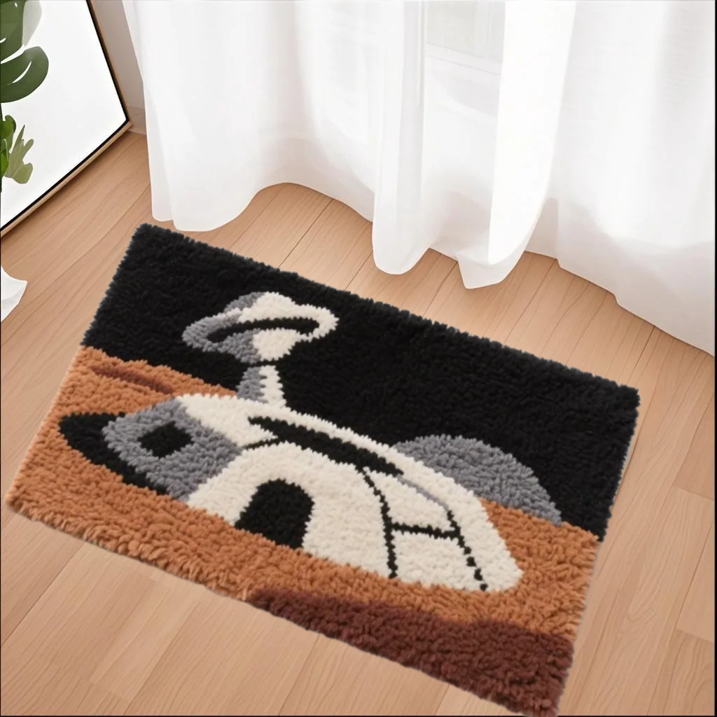 Alien Base Sci-Fi Rug Kit, Customizable Size 18x31 Inches (46x78cm